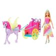 Barbie - Barbie Chariot + Fantasy Hest & Prinsesse Dukke