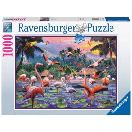 Ravensburger - Pink Flamingoer 1000p