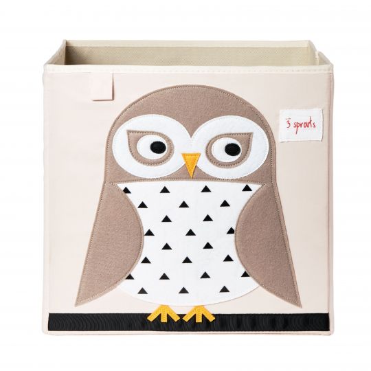 3 Sprouts - Storage Box - White Owl