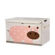 3 Sprouts -Opbevaringskasse - Pink Hippo