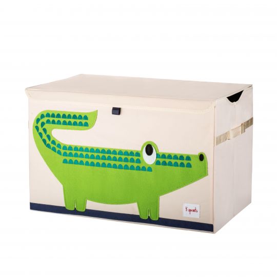 3 Sprouts - Opbevaringskasse - Green Crocodile