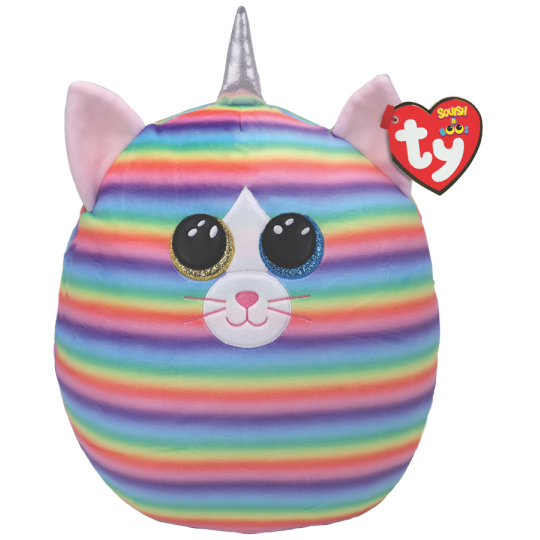 Ty Bamse - Squish a Boos - Katten Heather 35 cm