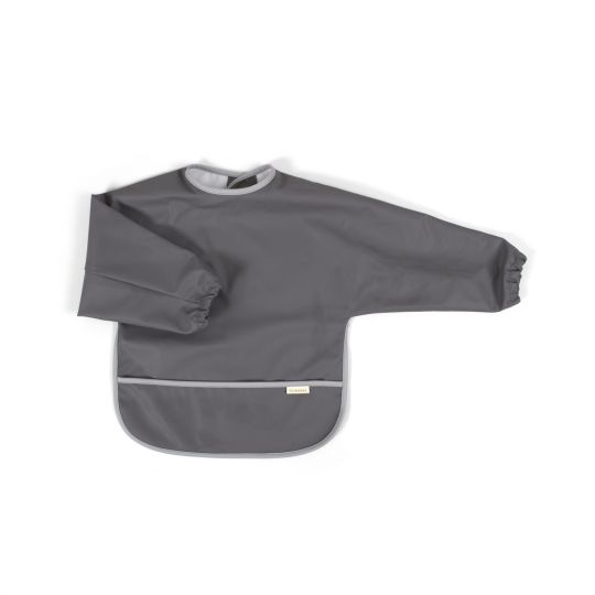 Filibabba - Bib with sleeves - Stone grey