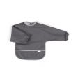 Filibabba - Bib with sleeves - Stone grey