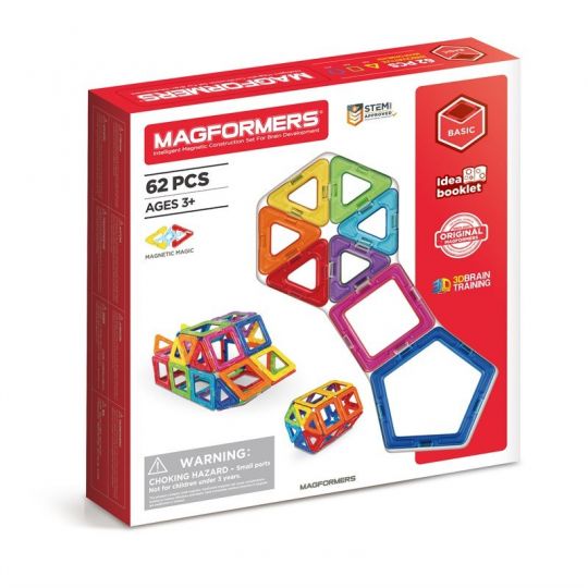 Magformers - Rainbow, 62 dele