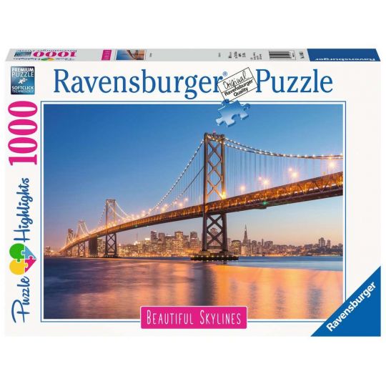 Ravensburger - Puslespil 1000 brikker - Oakland Bay Broen 10214083