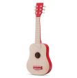 New Classic Toys -  Guitar natur/rød 64 cm