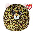 Ty Bamse - Squish a Boos - Leoparden Livvie 25 cm