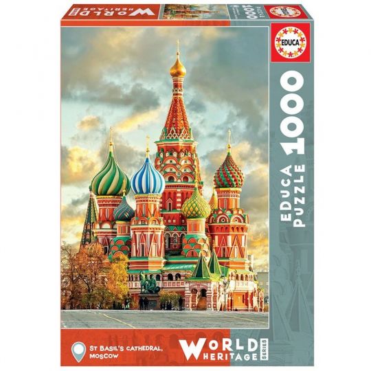 Educa - Puslespil 1000 brikker - St. Basil's Cathedral, Moskva 017998