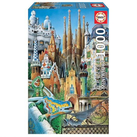 Educa - Puslepil 1000 brikker- Gaudi Collage - Miniature 011874