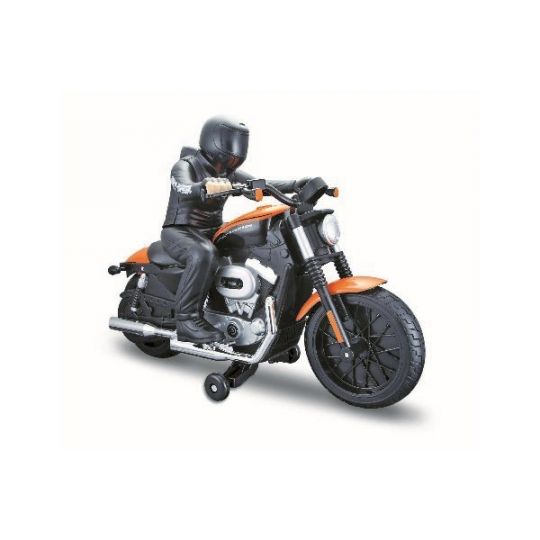 Maisto - Harley Davidson R/C med Rytter - Fjernstyret Motorcykel 27/40Mhz - Orange