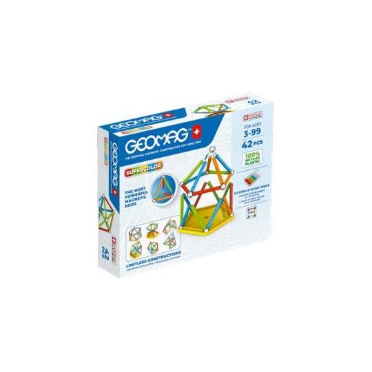 Geomag - Supercolor Paneler Recycled - 42 stk.