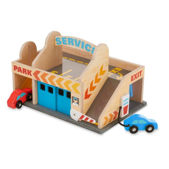 Melissa & Doug - Tankstation med Bilvask