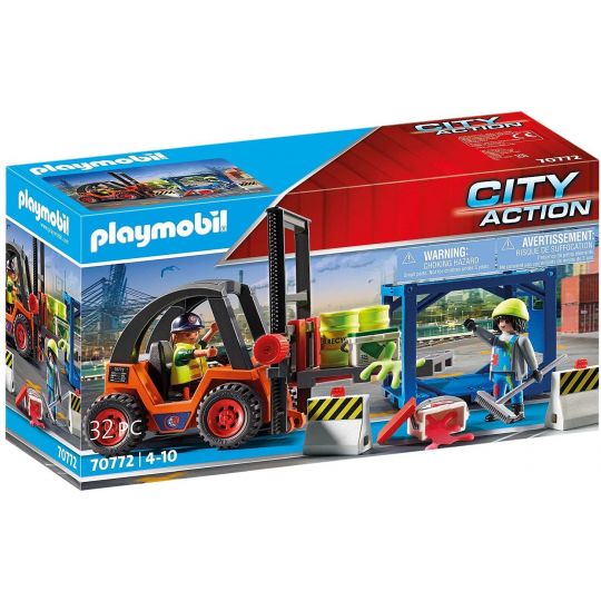 Playmobil - Cargo - Forklift with Freight 70772