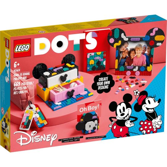 LEGO Dots - Mickey Mouse og Minnie Mouse skolestart-projektæske 41964