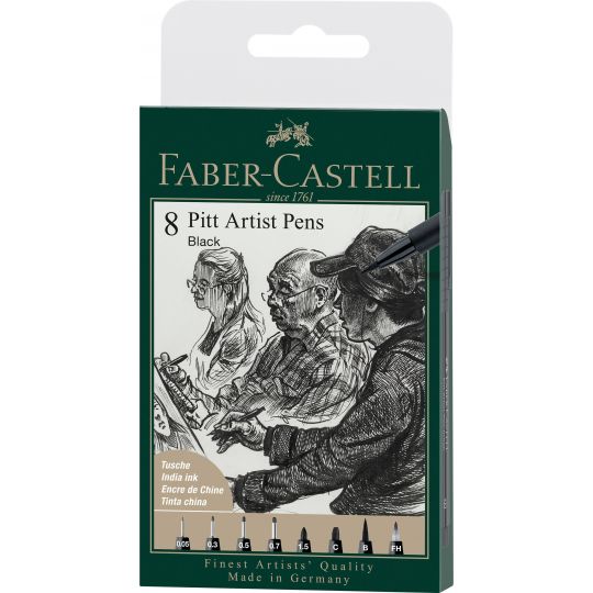 Faber-Castell Pitt Artist Pen Dual Marker Wallet of 5