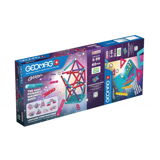 Geomag - Glitter Double pack 22 + 60 pcs. 4817