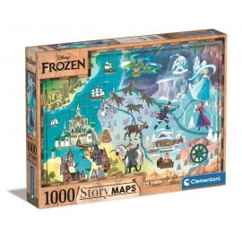 Clementoni - Maps Puslespil 1000 brk - Frost