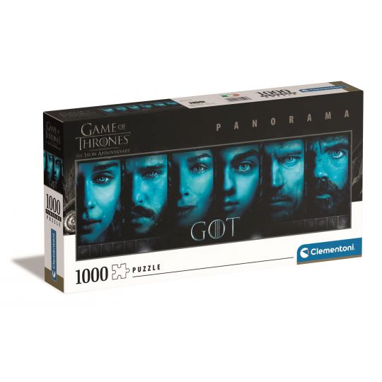 Clementoni - Panorama Puslespil 1000 brk - Game of Thrones