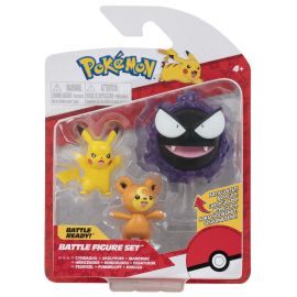 Pokemon - Battle Figur 3-Pakke - Teddiursa