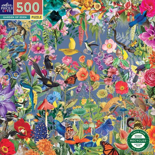 eeBoo - Puslespil 500 brk - Garden of Eden