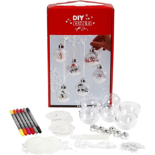 DIY Kit - Kugler med indvendig pynt