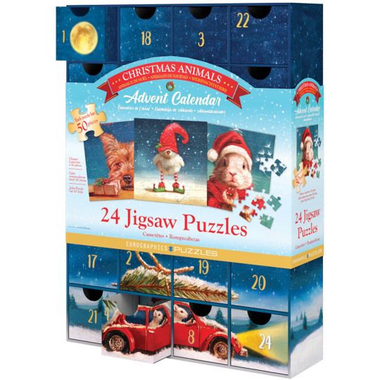 EuroGraphics Puzzle - Puslespil Adventskalender - Heffernan Jul