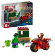 LEGO - Super Heroes - Iron Man med motorcykel og Hulk 76287