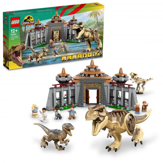 LEGO Jurassic World - Besøgscenter T. rex- og raptor-angreb 76961