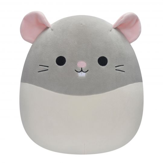 Squishmallows - 30 cm Bamse P14  - Grå & Hvid Rotte