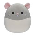 Squishmallows - 30 cm Bamse P14  - Grå & Hvid Rotte