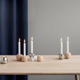 Stelton Ora Lysestage lille beech wood