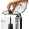 KitchenAid 7 Cup Foodprocessor 1,7 L mat sort