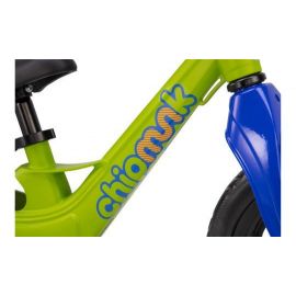 Løbecykel 12" Chipmunk blå/grøn