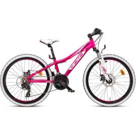 Mountainbike 24" 24.21 21-gear Pink/hvid