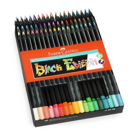 Faber-Castell - Black Edition farveblyanter, 36 stk