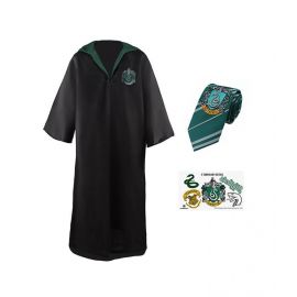 Harry Potter - Slytherin - Kåbe, slips og tatoveringer - børn