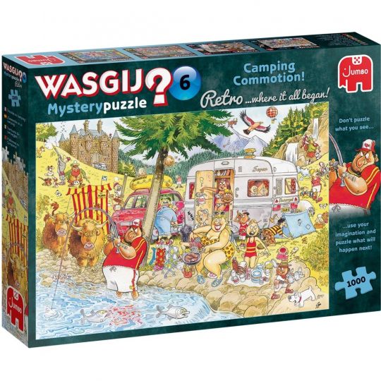 Wasgij - Retro Mystery - 6 Camping-Wah 1000 brikker