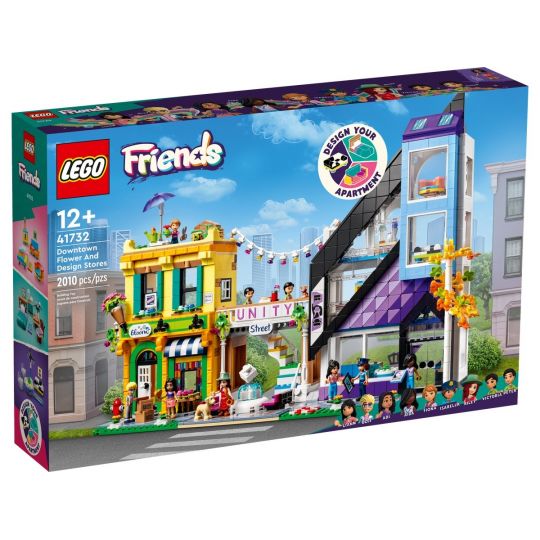 LEGO Friends - Midtbyens blomster- og designbutikker 41732