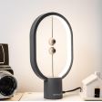 Mini Heng Balance Lampe - Oval -  Lyse Grå