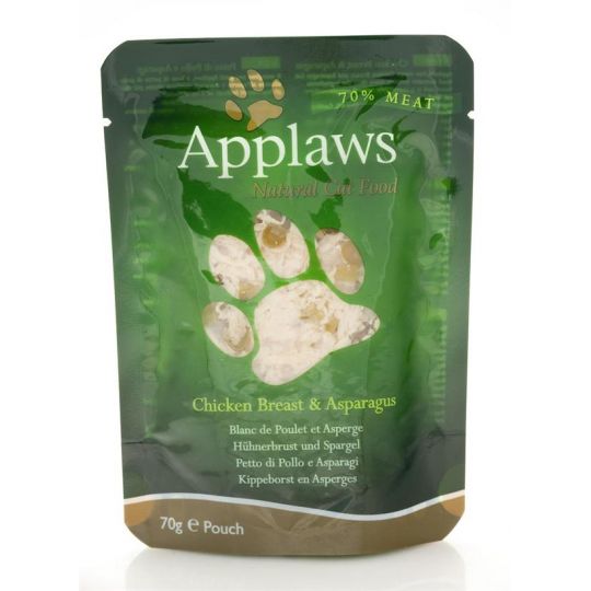 Applaws - Wet Cat Food 70 g pouch - Chicken & Asparagus 178-002