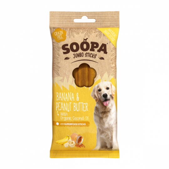 SOOPA - Jumbo Sticks Banana & Peanut Butter 170g