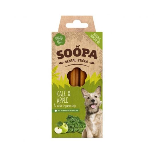 SOOPA - BLAND 3 FOR 108 - Dental Sticks Kale & Apple 100g