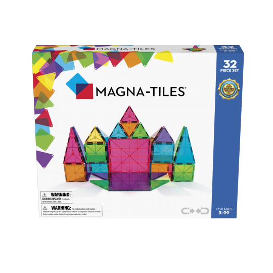 Magna-Tiles - Clear Colours 32 pcs - 90208