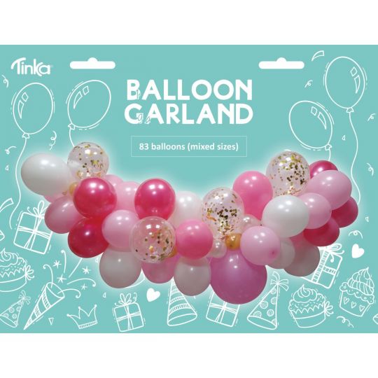 Tinka - Ballonguirlande - Rosa