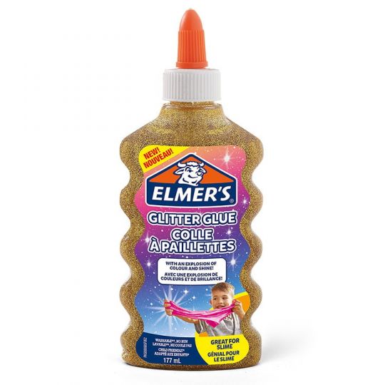 Elmer's - Flydende glitterlim - Guld 177 ml