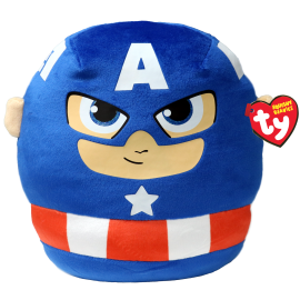 Ty Bamse - Squishy Beanies - Captain America 25 cm