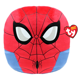 Ty Bamse - Squishy Beanies - Spiderman 25 cm