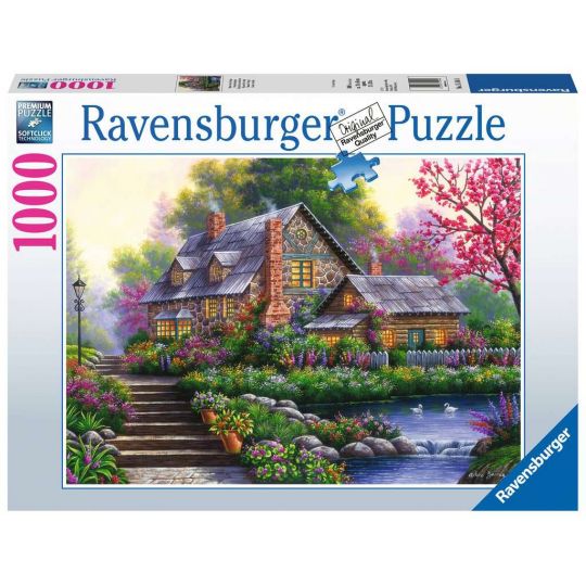 Ravensburger - Puslespil 1000 - Romantisk hytte 10215184