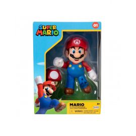 Super Mario + Super Svamp - 10 cm figur - Eksklusiv bokssæt + tilbehør